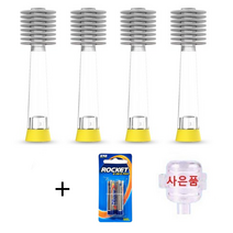 메가텐 음파전동칫솔 소프트 리필헤드 4P+헤드커버, 리필4P+헤드커버+AAA건전지2알, 1개