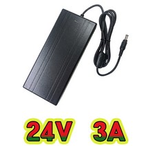 순흥전기 어댑터 24V 3A 접지형 어댑터 SMPS 24V 3000MA 직류전원장치, 24V 3A 어댑터+ AC코드