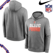 [미국정품] 681432 나이키 NFL팀 후드 맨투맨 집업 Cleveland Browns Nike Fan Gear Local Club Pullover Hoodie - Heather