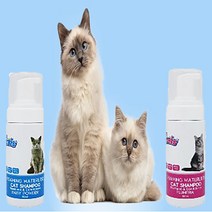 더 캣츠 고양이샴푸 앤 컨디셔너 포밍 워터리스 거품샴푸 150ml 2종, 워터리스 거품샴푸 베이비파우더향150ml