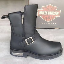 할리 데이비슨 롱 부츠 방한 겨울 라이딩 용품 라이더 클래식 오토바이 간지 패션 상남자 장화 쪼인트, 블랙롱부츠