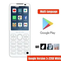 구글 플레이 스토어 신제품 진 F21 프로 스마트 터치스크린 핸드폰 2.8 인치 3GB + 32GB 4GB 64GB 블루투스 5.0, F21 Pro 32G White, 화이트