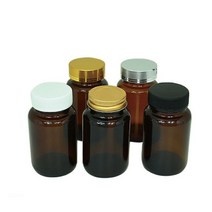갈색정제병120ml 소분병 유리병(라인), 금박라인(소), 색상