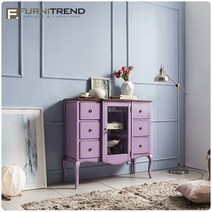 퍼니트랜드 엔틱가구 브레드 빈티지바이올렛 부페장, 단품