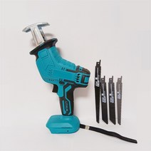 전기톱18V Makita 배터리 휴대용 무선 전기 왕복 톱 금속 나무 절단 기계 가변 속도 3000 분당회전수/분, 02 No Battery