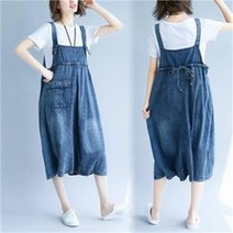 오노마 오노마 ONM F7856/빅사이즈가능 롱멜빵청원피스/롱데님원피스 (7986056)