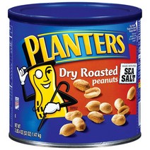Planters 로스티드 씨솔트 피넛 1.47kg x2팩 Dry Roasted Peanuts, 2개