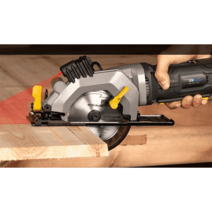 전기 원형 톱 절단 실톱 가정용 전동 가성비 엔진 목재 대리석 휴대용 기계 쇠톱 목공, 115mm 미니톱 표준 45도 사선절단 가능 레이저