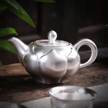 가정용 수작업 은주전자 실버 티세트 경덕진 에나멜실버 티세트 999순은 사무용 티팟, B