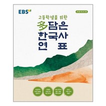 EBS 고등학생을 위한 多담은 한국사 연표 (봉투형) | + | 빠른배송 | 안심포장 | (전1권)
