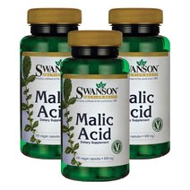 스완슨 말산 600mg 베지 캡슐, 100개입, 3개