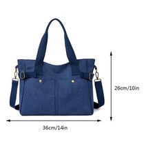 여성 도트백 캔버스 메신저 백 캐주얼 단색 야외 슬링백 대용량 토트백 크로스바디 디자이너 핸드백