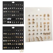 20 쌍 크리스탈 귀여운 스터드 귀걸이 스타 하트 하트 hypoallergenic earring 절묘한