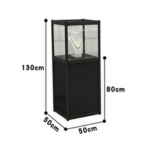 귀걸이 진열장 주얼리 도구 쇼케이스 진열대 보석 전시장쇼케이스 박물관 보석 디스플레이, 블랙50x50x130가로세로높이벌크배송
