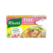 Knorr pork Broth Cubes Stock 60g 크노르 포크 큐브 스톡 60g [6pcs], 1, 6개