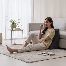 한샘 목까지 편안한 삼각 등쿠션 소형 그레이, 단일/상품