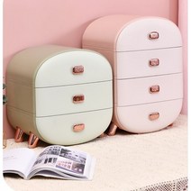 라엘 속옷정리함 미니서랍장 칸막이 다용도 수납함, 5.럭셔리4단-그린, 1개