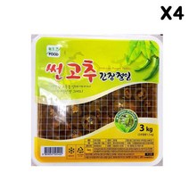 FK 늘푸른 썬고추간장절임 3KX4 고추절임 고추반찬 절임반찬 반찬 절임류, ※­선택:상품선택▣