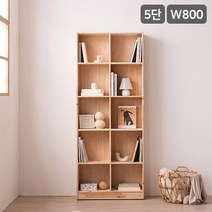 삼익가구 우디 800 5단 삼나무 원목 책장, 내추럴