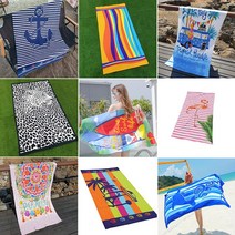 여행물놀이 온수풀장 바닷가 비치타월 대형 1P 1500*700 11컬러, 썸머파티