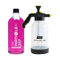 파인파티클 딥 프리워시 세차 압축분무기 약 알칼리성 탈지제 고농축 프리워시 1리터, 1리터+디테일링썸 분무기
