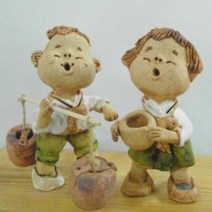 황토인형 (물지게) 토기인형 마켓두루, 디자인/오줌발