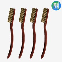 월드크린 칫솔 브러쉬 신주 4개 색상랜덤 녹 주방 기름 후드 찌든 때 제거 제거제 배관 오염 청소, 월드크린칫솔브러쉬신주4개색상랜덤