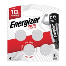 에너자이저 리튬건전지 2016, 1개, 4개입