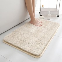 로렘 발이 편안한 퍼 매트 미끄럼방지, 아이보리