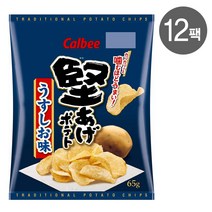 가루비 카타아게 포테이토칩 감자칩 과자 65g 12팩, 12개