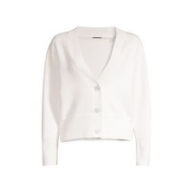 엘리 타하리 메리노 울 브이넥 카디건 CLOUD