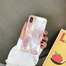 HS&D 아이폰 갤럭시 핑크 클라우드 대리석 휴대폰 케이스