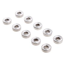 10Pcs / Pack 프리미엄 ABEC-9 608RS 인라인 롤러 스케이트 스쿠터 스케이트 보드 베어링, 약. 8.5x21.5x7mm, 스틸, 화이트