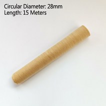 28mm * 15M 소세지 케이싱 햄버거 고기 제조기 소세지 살라미 핫도그 케이싱 Basters Casings 주방 도구, 보여진 바와 같이, 하나, A