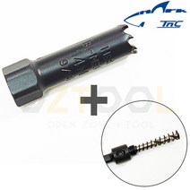 국산 티앤씨샤크 바이메탈 롱홀쏘 홀커터 철판 목공 홀쇼 목공용 플라스틱 아크릴, 28mm
