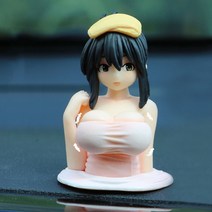 귀여운 가나코 가슴 떨고 장식품 만화 떨고 가슴 소녀 인테리어 자동차 대시 보드 장식 한 애니메이션 인형, 하나, 보여진 바와 같이