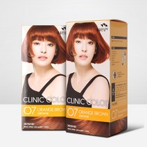 꽃을든남자 크리닉칼라 (염모제)_새치커버_패션컬러 (2개), 2개, 07 오렌지브라운