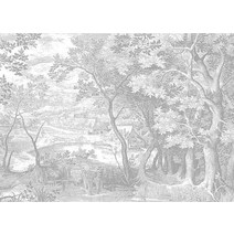풍경화벽지 유럽 숲 벽지 거실 풍경 배경 장식 침실, [07] 2200317005-2, [07]  PVC