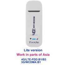 lte 라우터 TIANJIE 4G 와이파이 무선 SIM 카드 모뎀 LTE 잠금 해제 USB 모바일 핫스팟 포켓 네트워크 어댑터 동글 150Mbps, 01 U800-1