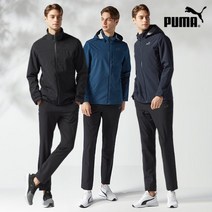 푸마 [PUMA] NEW 푸마스포츠 남성 후드탈착 경량 트레이닝세트 3종 택1