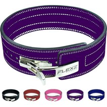 플랙스피트니스 정품 헬스벨트 파워벨트 리프팅 트레이닝 가죽 트레이닝 데드리프트 스쿼트, X, 바이올렛