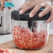 가정용 업소용 육절기 고기써는기계 민찌기 고기 초퍼 휴대용 조미료 커터 편리한 요리, 900ml