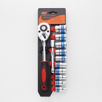 아랑71 다양한 사이즈 5-14mm 볼트 너트 12p 고급 복스알 세트 휴대용 육각 소켓렌치 라쳇핸들