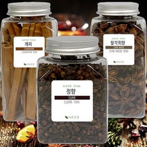 뱅쇼 만들기 시나몬스틱80g 정향120g 팔각회향100g 뱅쇼재료 키트 (용기형), 3세트, 300g
