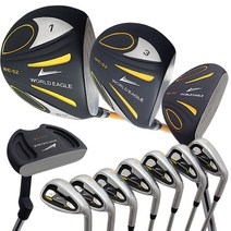WORLD EAGLE (월드 이글) 5Z 남성 골프 클럽 풀 세트 블랙 우용 플렉스 R WE-5Z-BK-R-W O