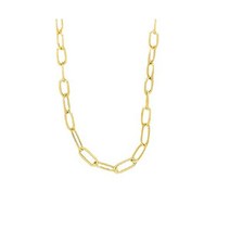 일본 발찌 목걸이 여성 펜던트 동도금 금도금 엘레강트 페이퍼 클립 체인