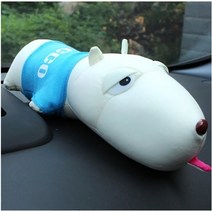 아이디오 강아지 대나무 숯 입자 제습 인형 공기 청정 차량용 멍멍이 습기 모형 공기정화 다용도 탈취인형 리얼펫 차량 선물 다기능 건강, 파랑색