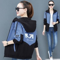 여성 린넨 자켓 봄 여름 점퍼 코디 반팔 빅사이즈 크롭 캐주얼 후드 윈드브레이커 여성용 기본 코트 지퍼 경량 아웃웨어 가을