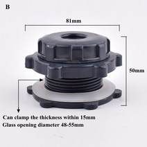 수족관 물고기 탱크 드레인 커넥터 수위 플매트 카펫 러그 입구 콘센트 조인트 엔드 캡 정원 관개 물 튜브 어댑터 1 개, [01] 1pc, [02] B End Cap, 02 B End Cap_01 1pc