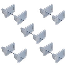 빌드온 다용도 거치형 반투명 정리도구 냉장고 사이드바 공간구분 파티션 고정도구 반투명 2개 5Set B160_P6503